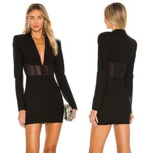 Michael Costello Black Mini Dress NWT